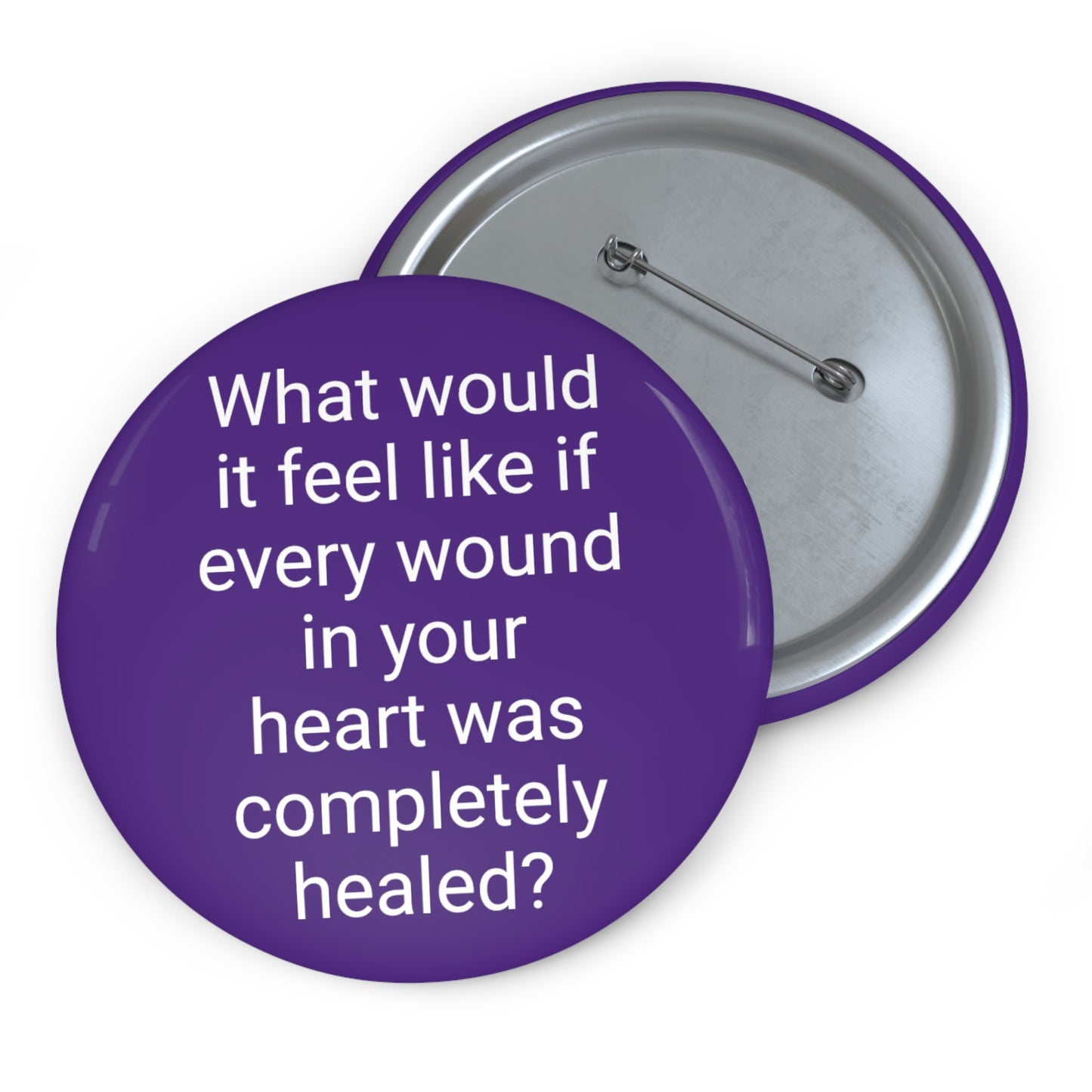 'What Would it Feel Like if Every Wound in Your Heart Was Completely Healed? Button