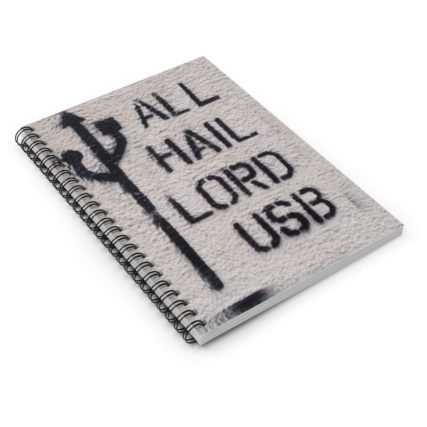 All Hail Lord USB Zagreb Croatia street art notebook