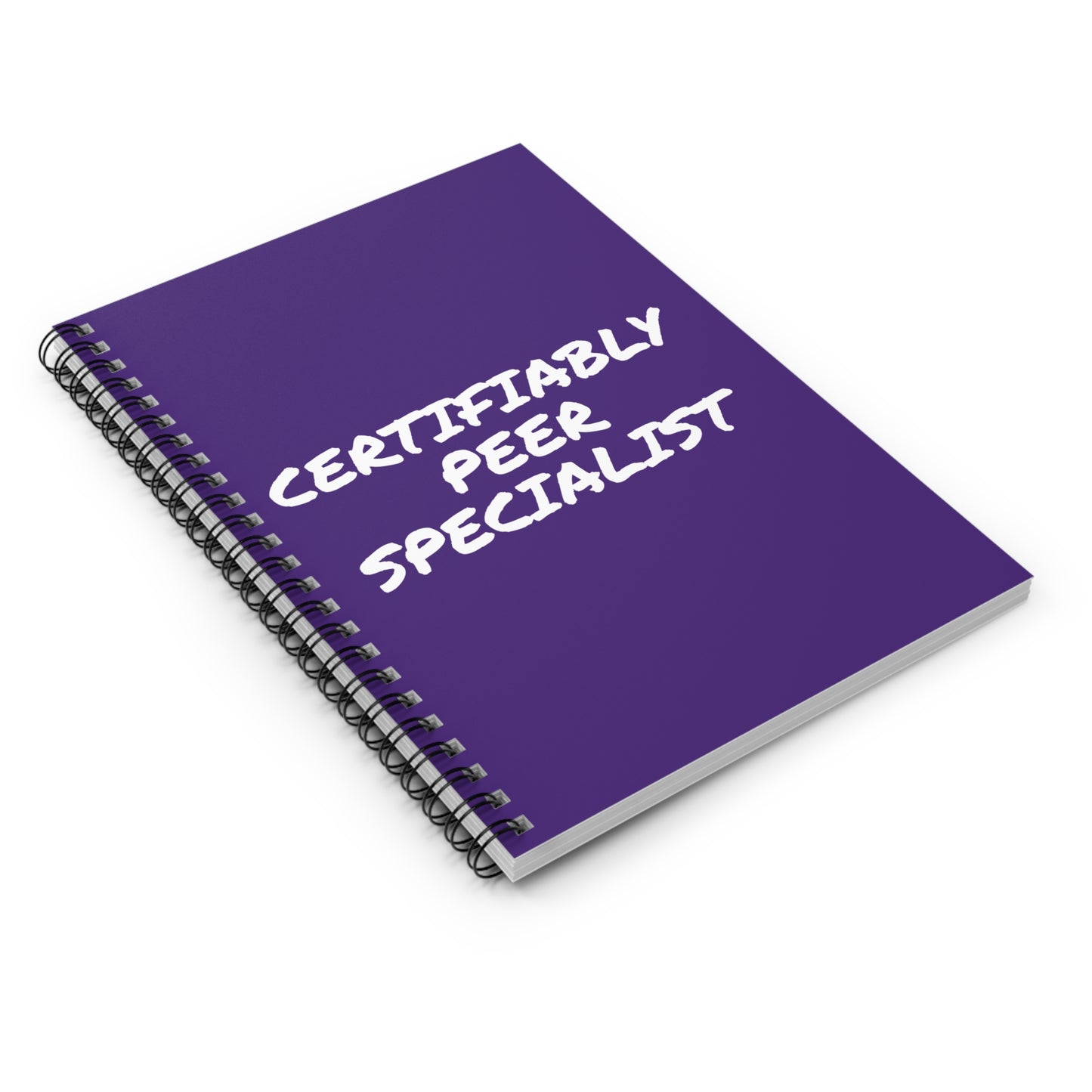 Certifiably Peer Specialist - notebook (purple)