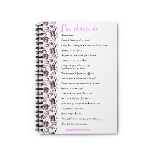 Ceci est le carnet officiel des compétences d'adaptation (French) This is the Official Coping Skills Notebook