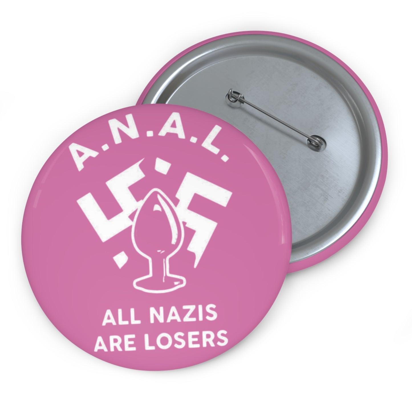 All Nazis Are Losers - light pink