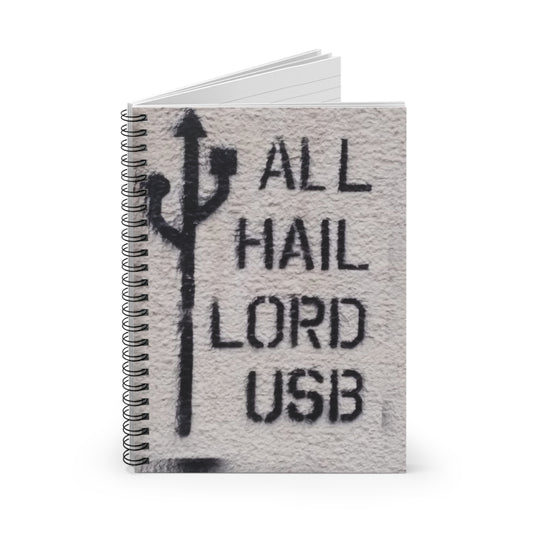 All Hail Lord USB Zagreb Croatia street art notebook