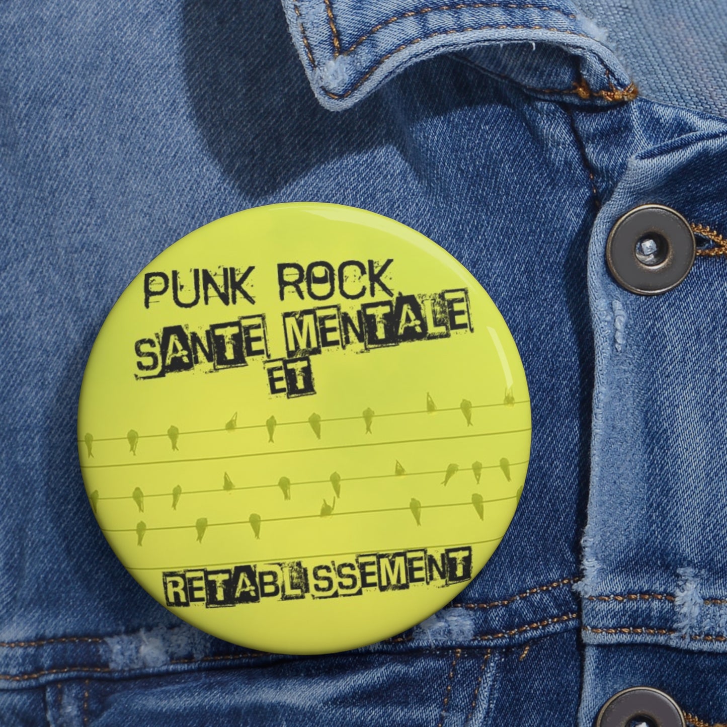 Punk rock, santé mentale et rétablissement - button