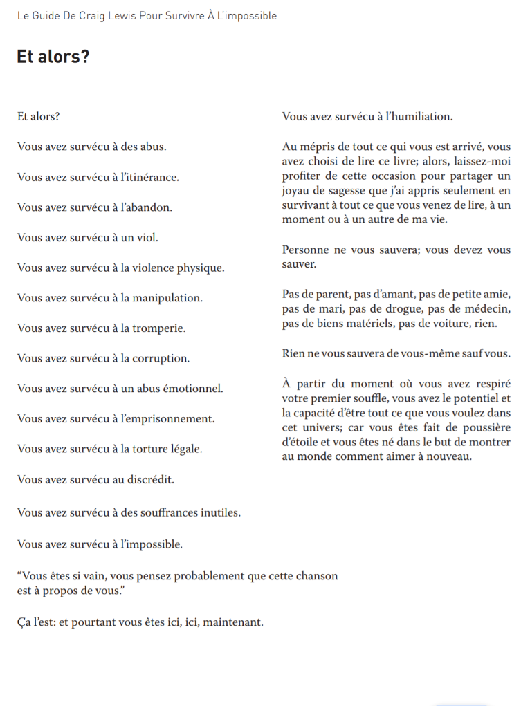 Le Guide de Craig Lewis pour Survivre à l'impossible